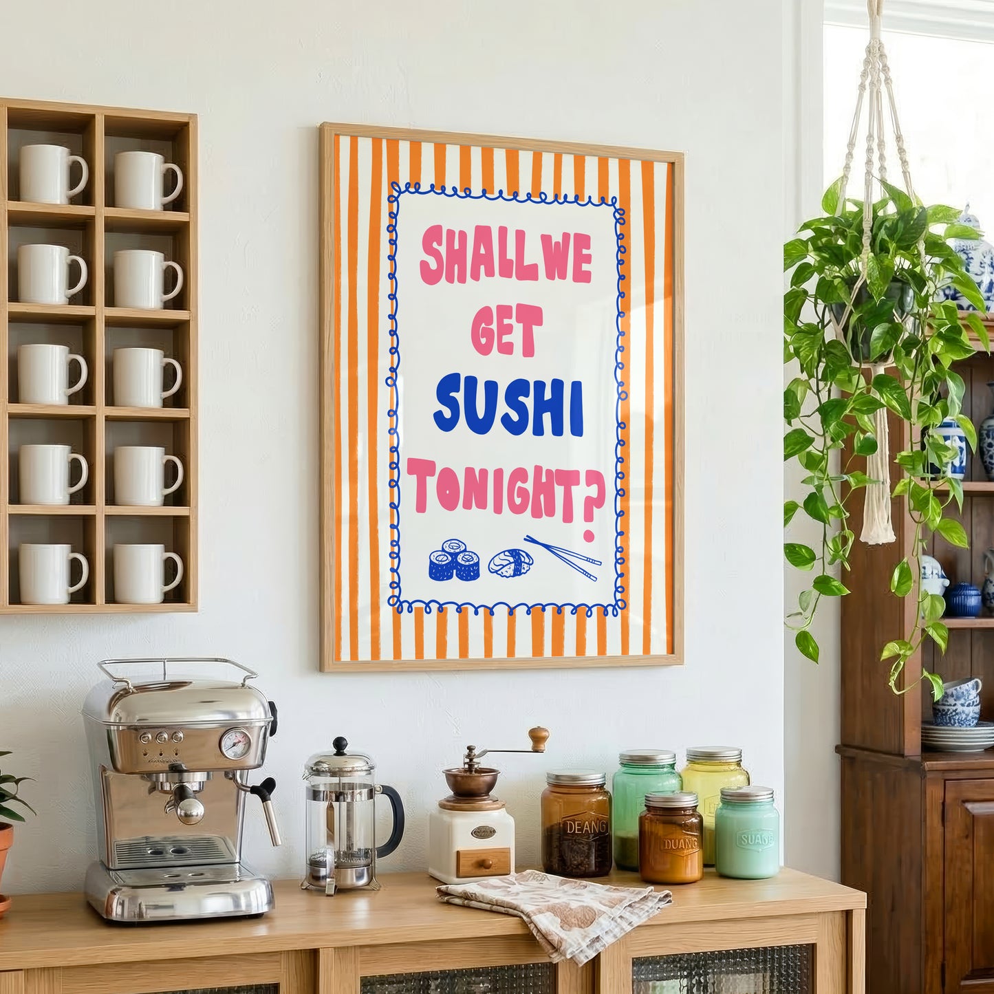 Shall We Get Sushi Tonight Print
