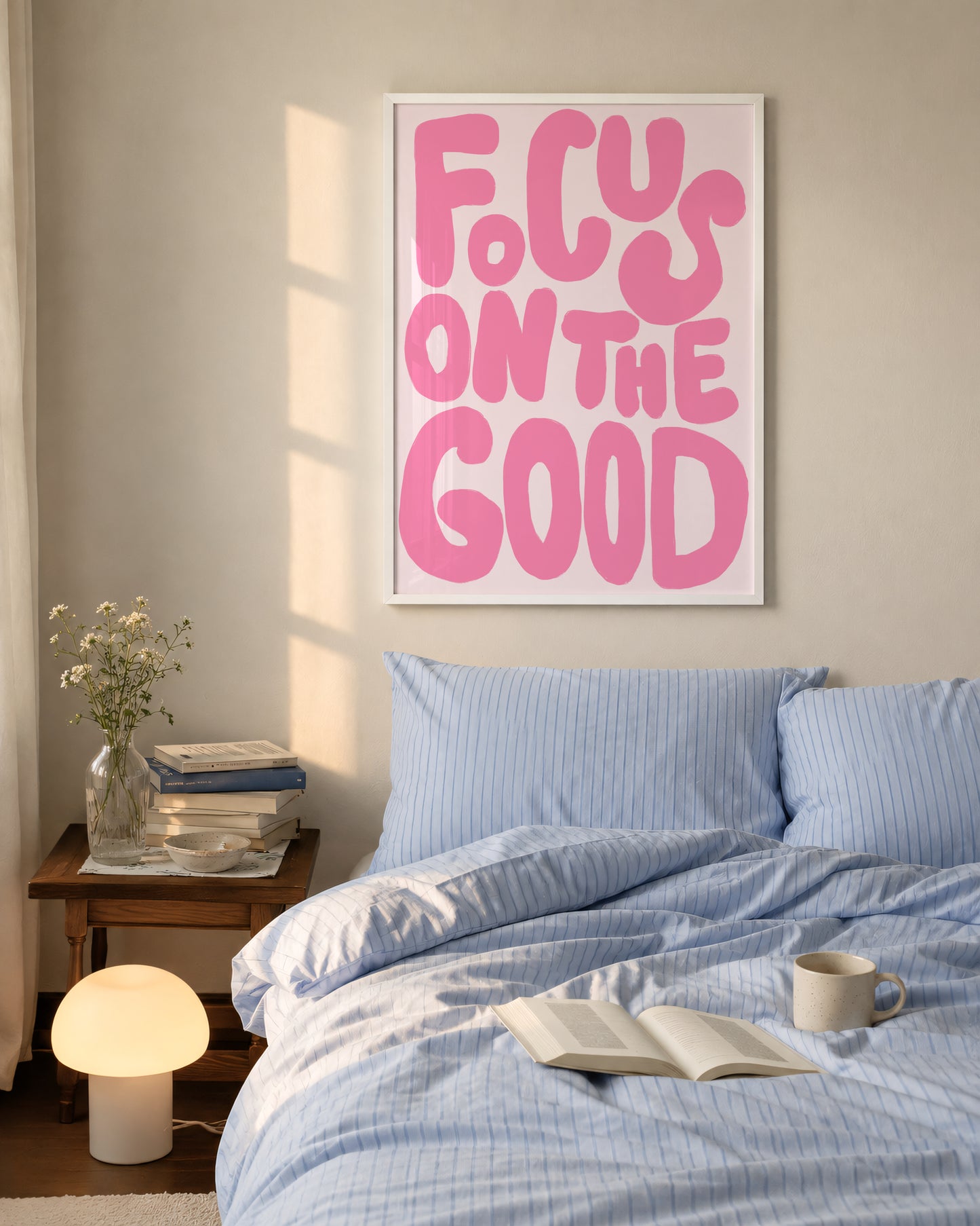 Pink Focus On The Good Print