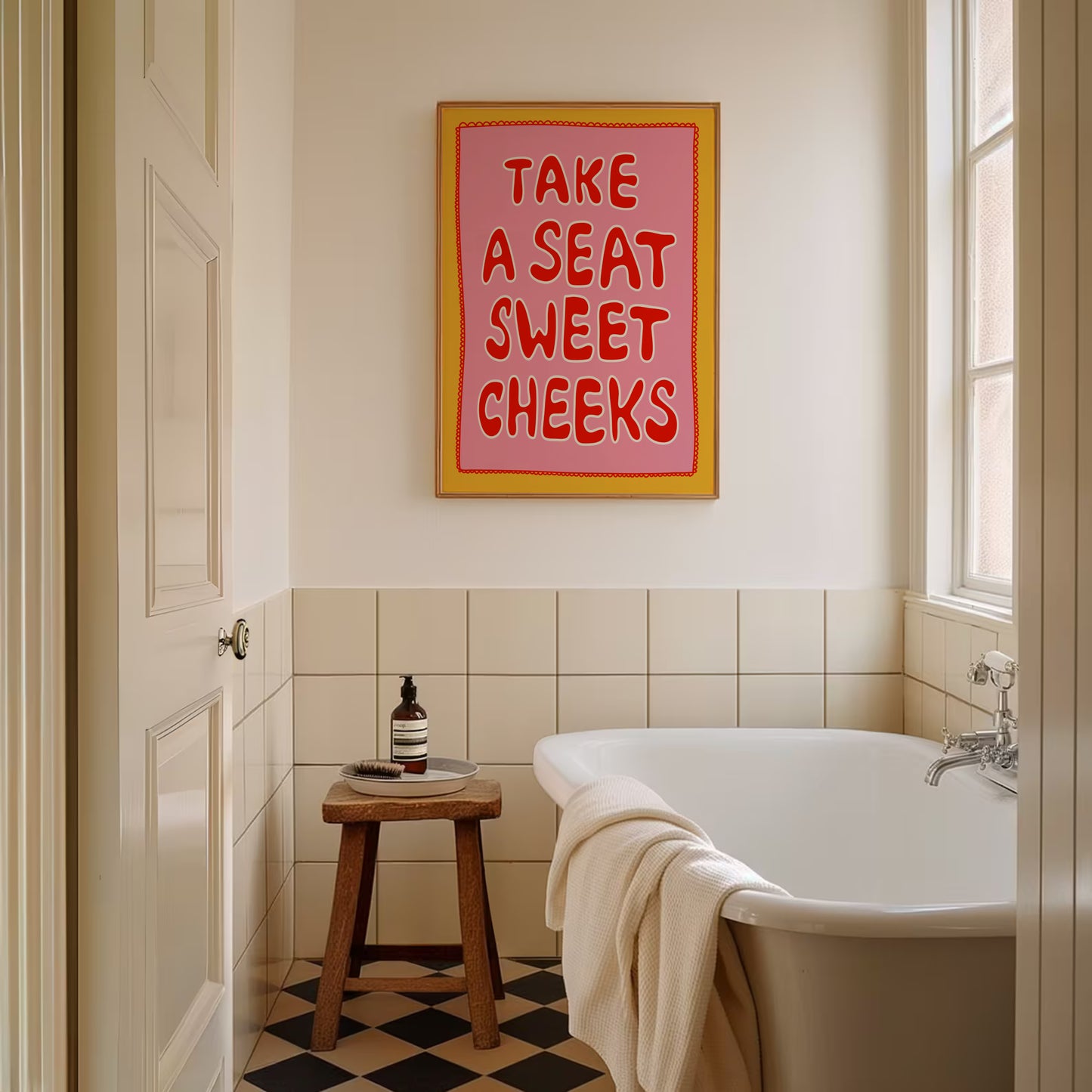Take A Seat Sweet Cheeks Print