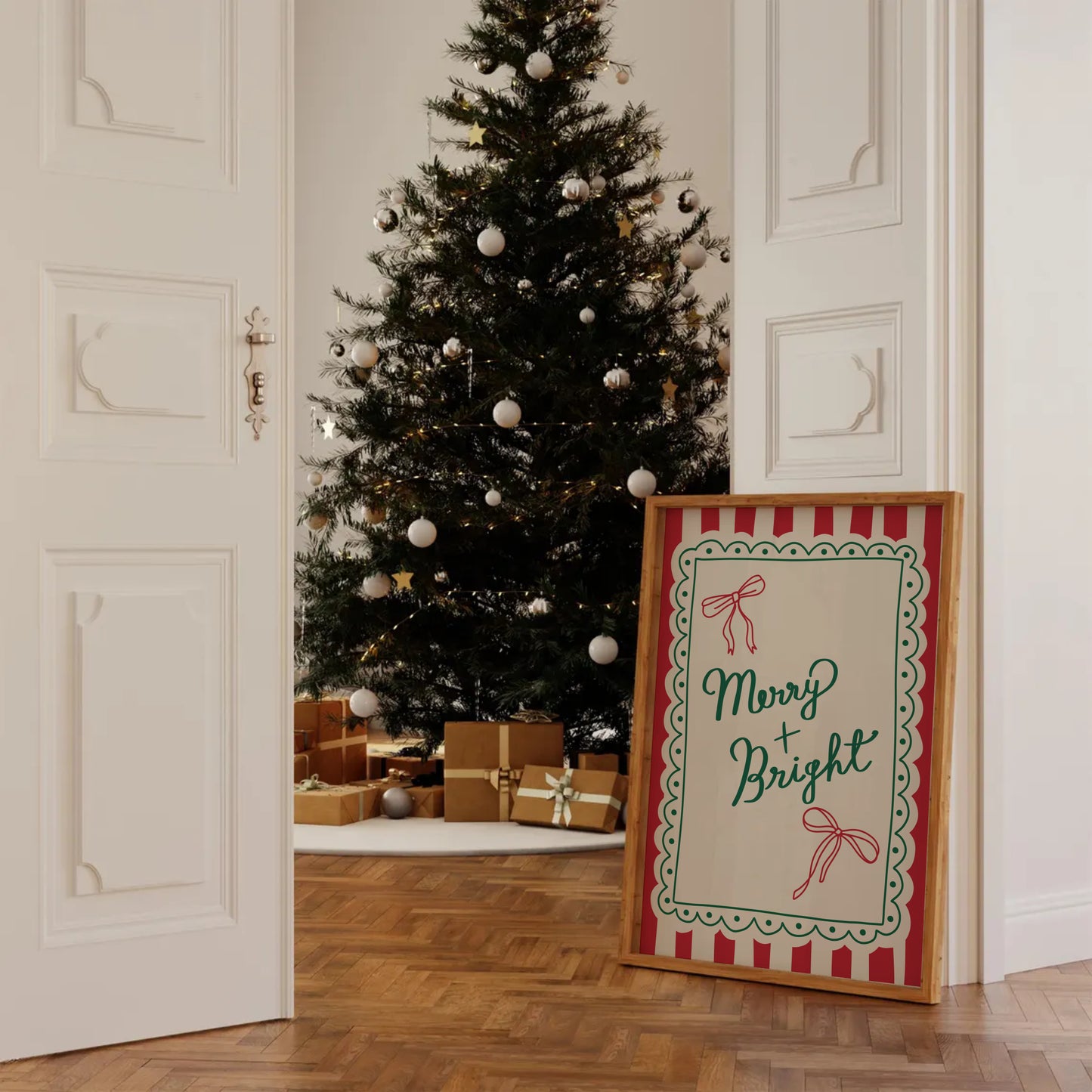 Merry and Bright Christmas Print
