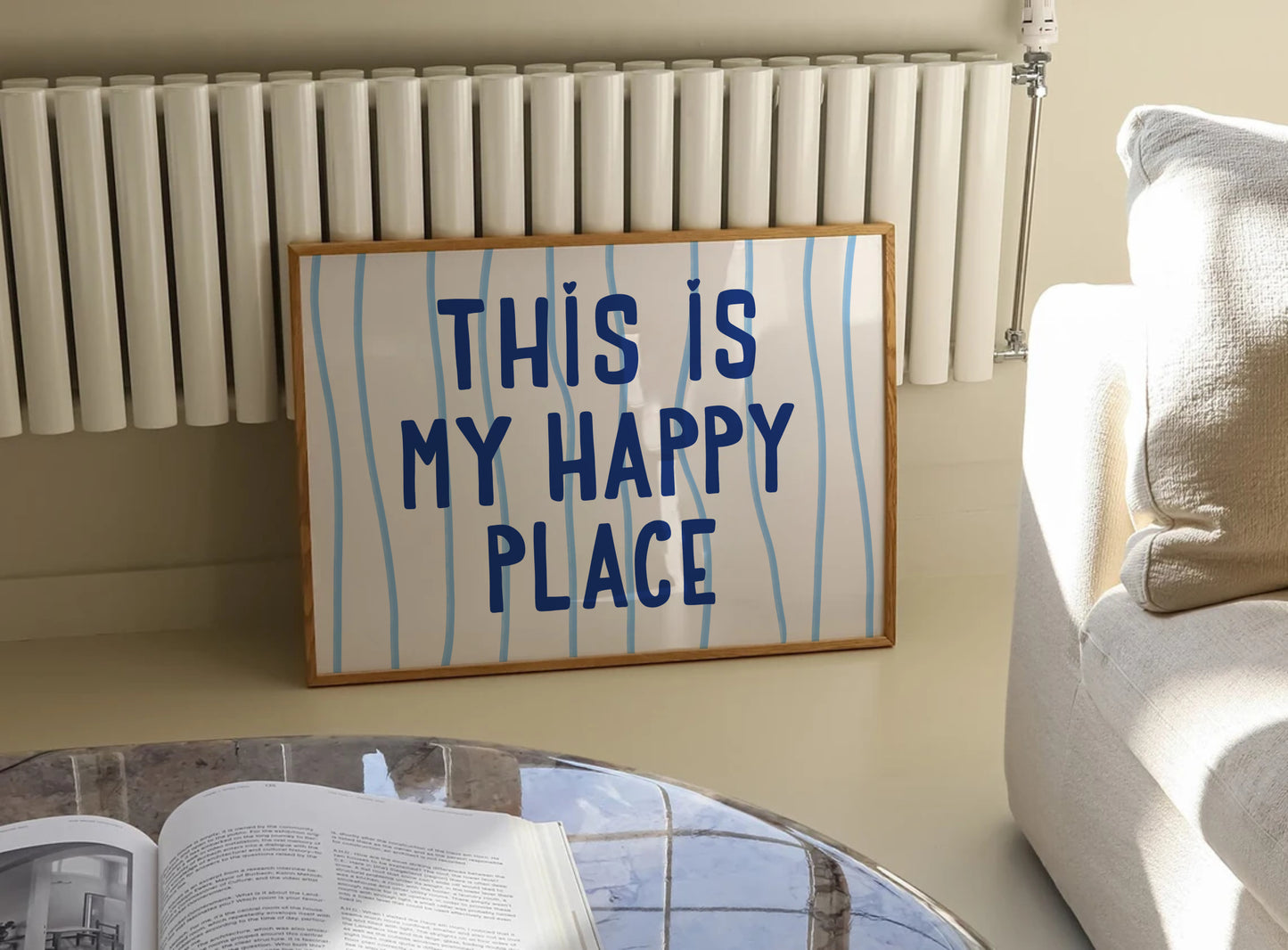 This Is My Happy Place Coastal Print