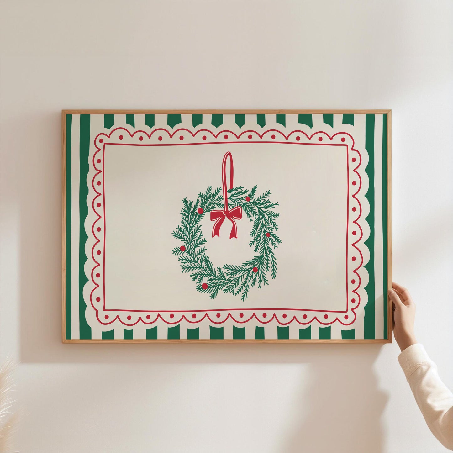 Christmas Wreath Print