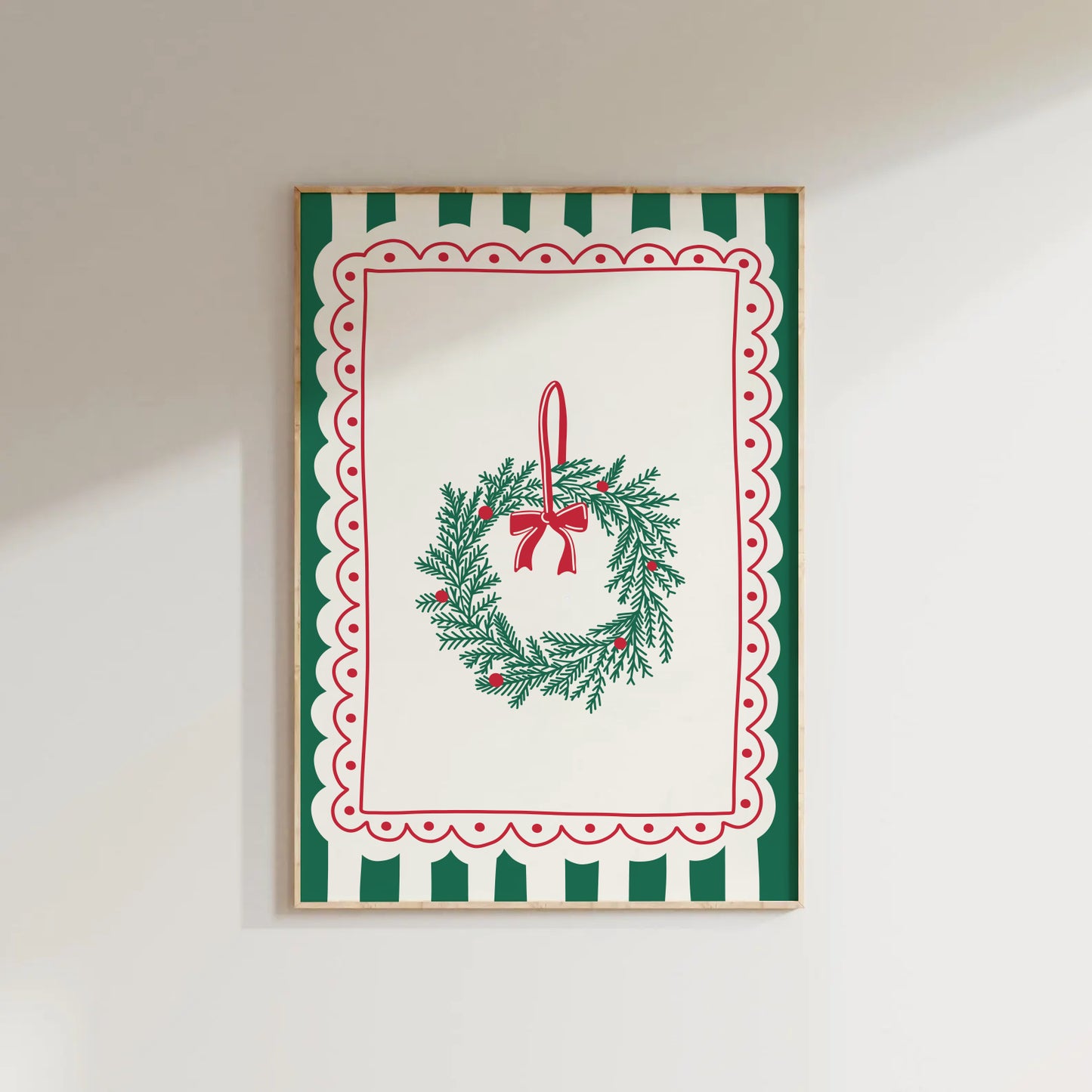 Christmas Wreath Print