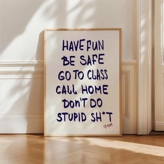 Dorm Rules Print