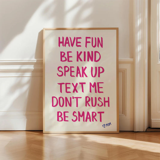 Dorm Rules Print