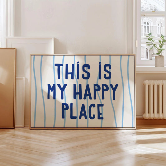 This Is My Happy Place Coastal Print