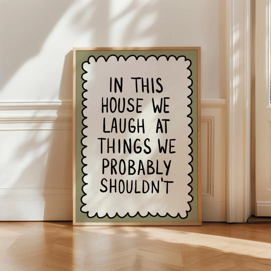 Funny Family Home Print
