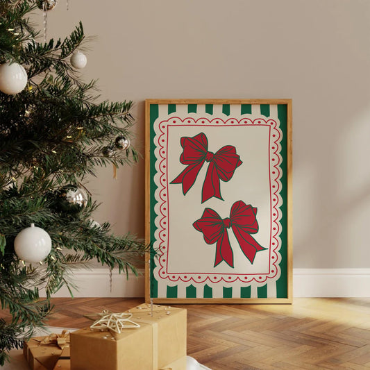 Christmas Bows Print