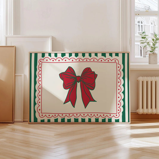 Christmas Bow Print
