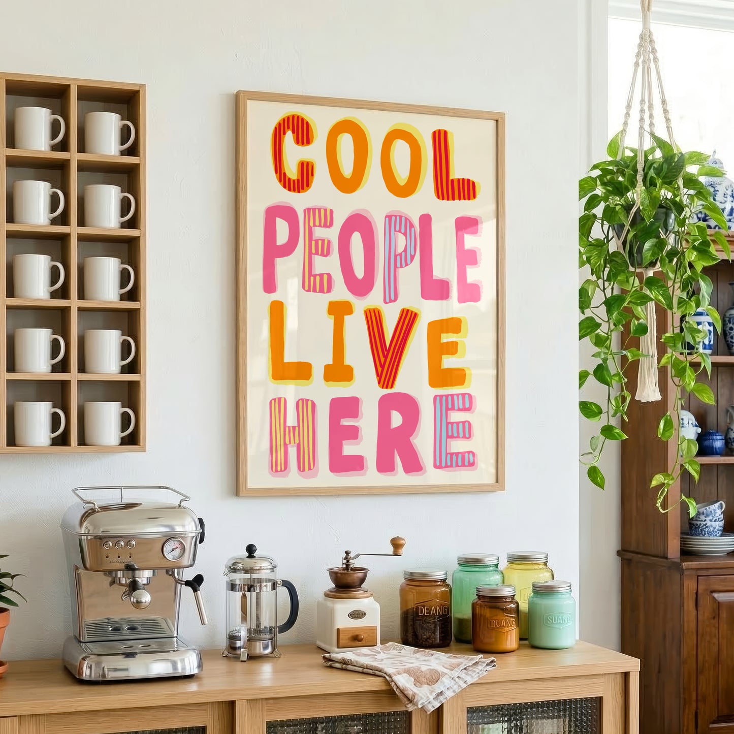 Cool People Live Here Print