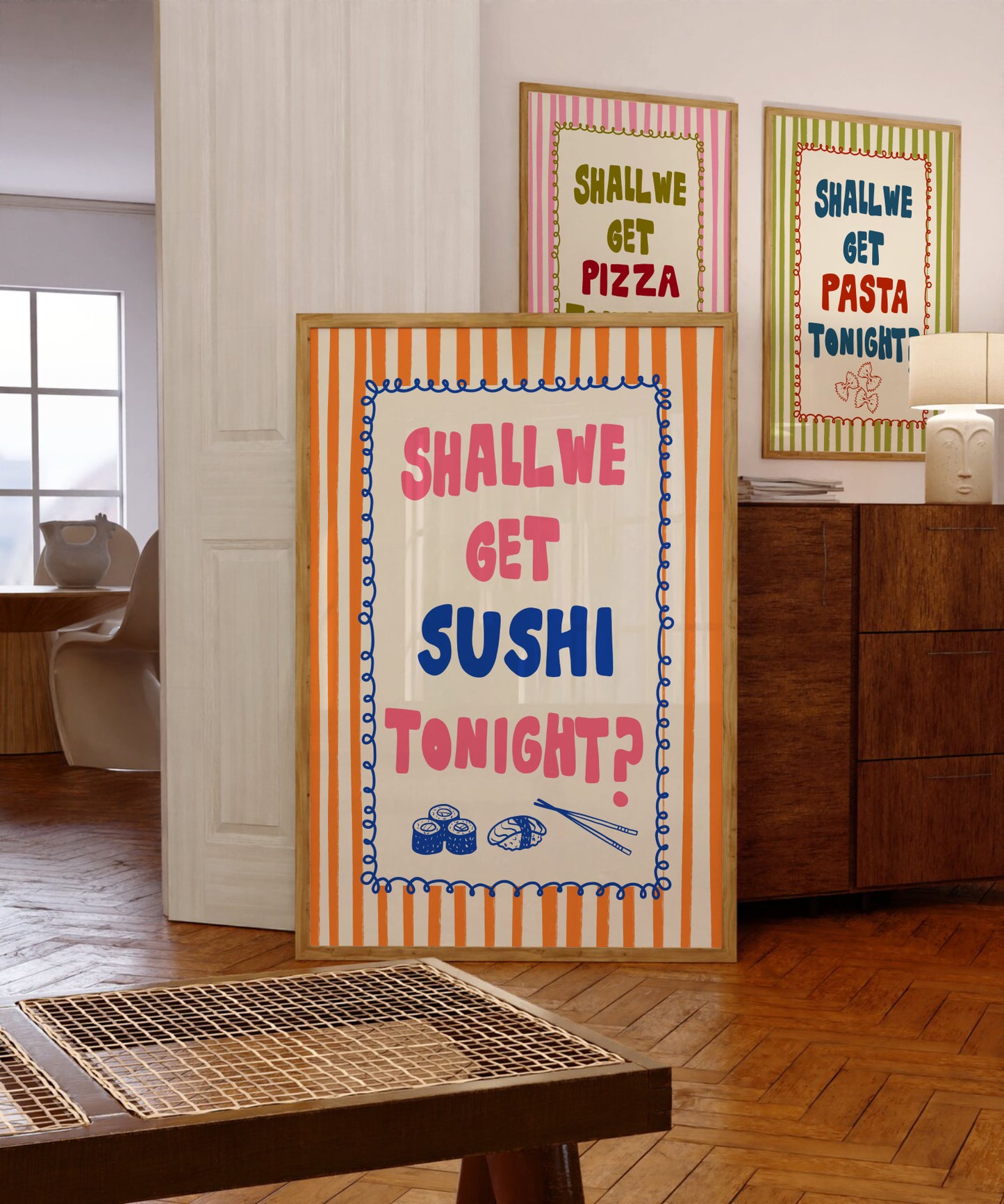 Shall We Get Sushi Tonight Print