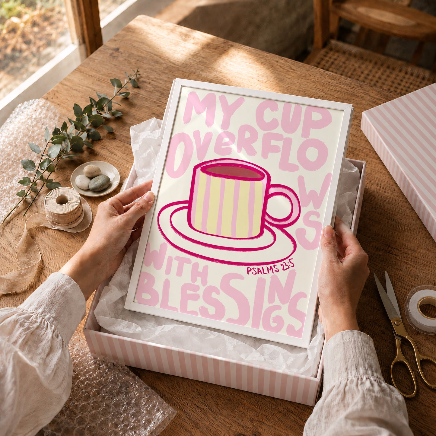 My Cup Overflows With Blessings Print
