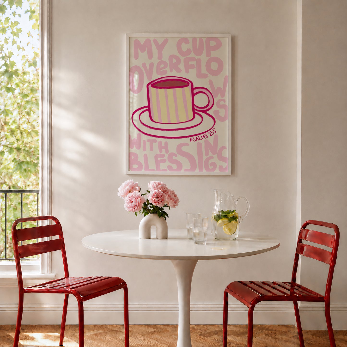 My Cup Overflows With Blessings Print