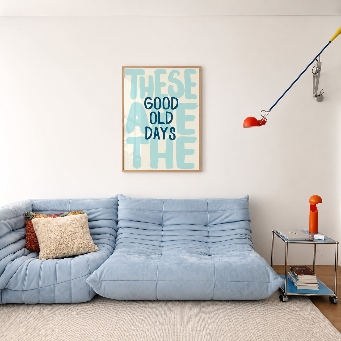 Blue These Are The Good Old Days Print