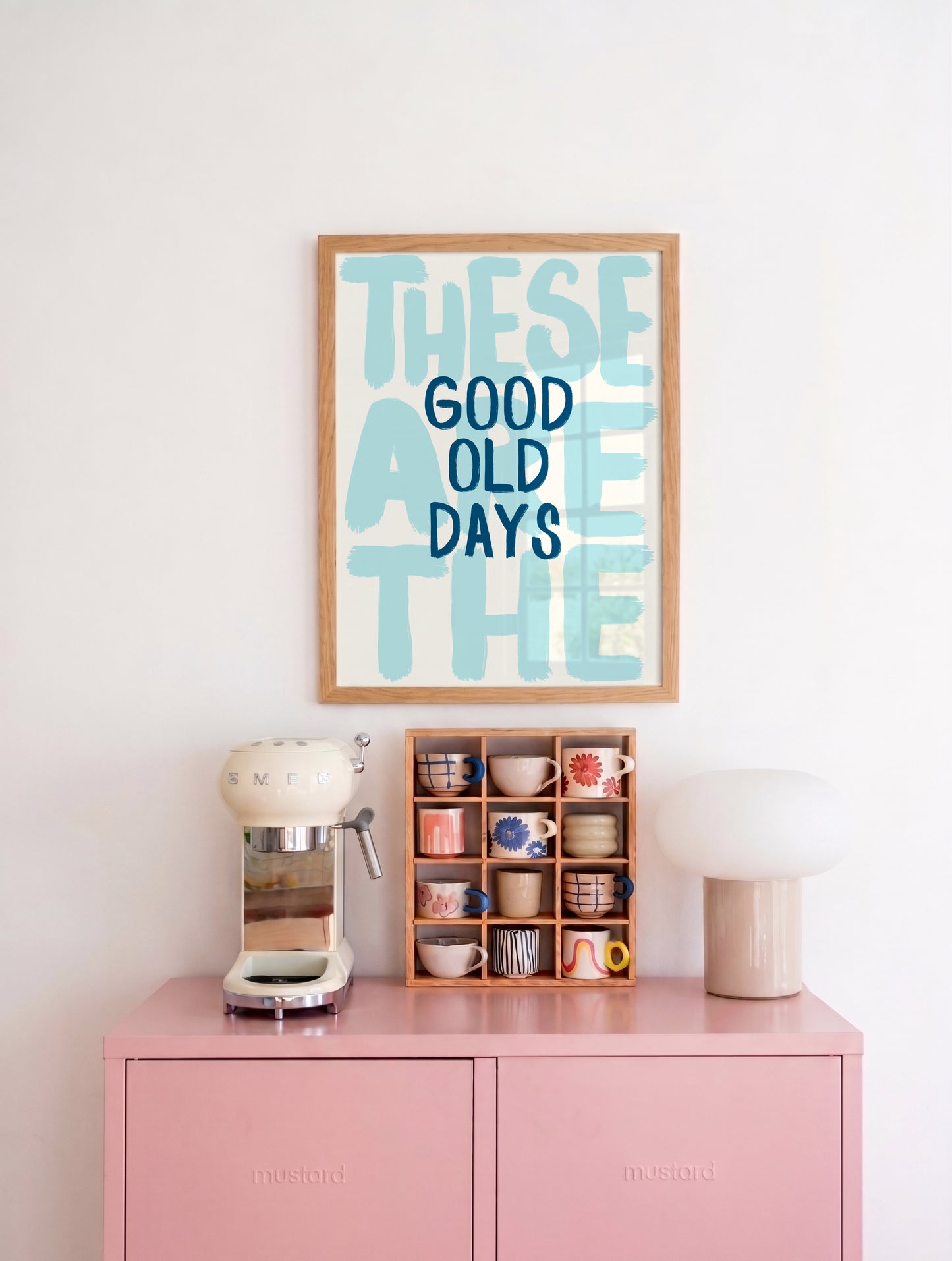 Blue These Are The Good Old Days Print