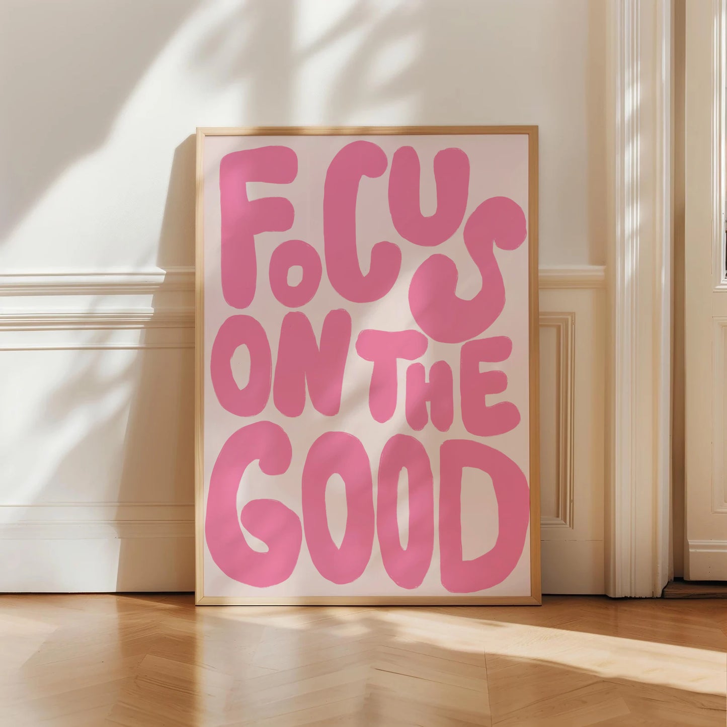 Pink Focus On The Good Print