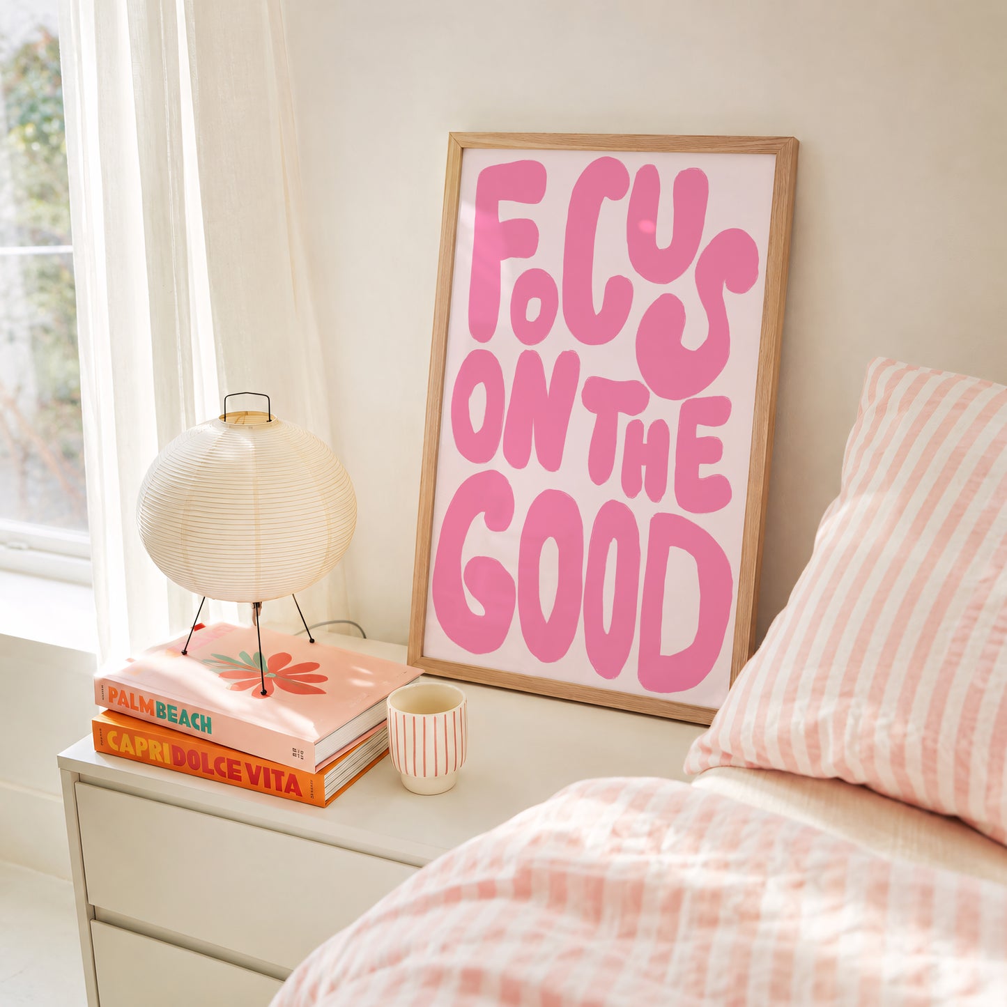 Pink Focus On The Good Print