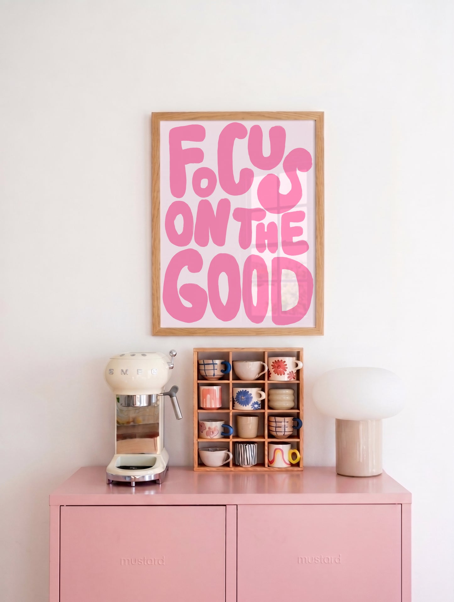 Pink Focus On The Good Print