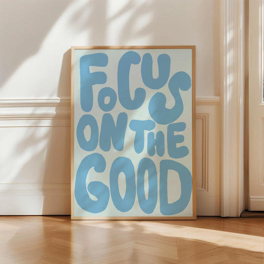 Blue Focus On The Good Print