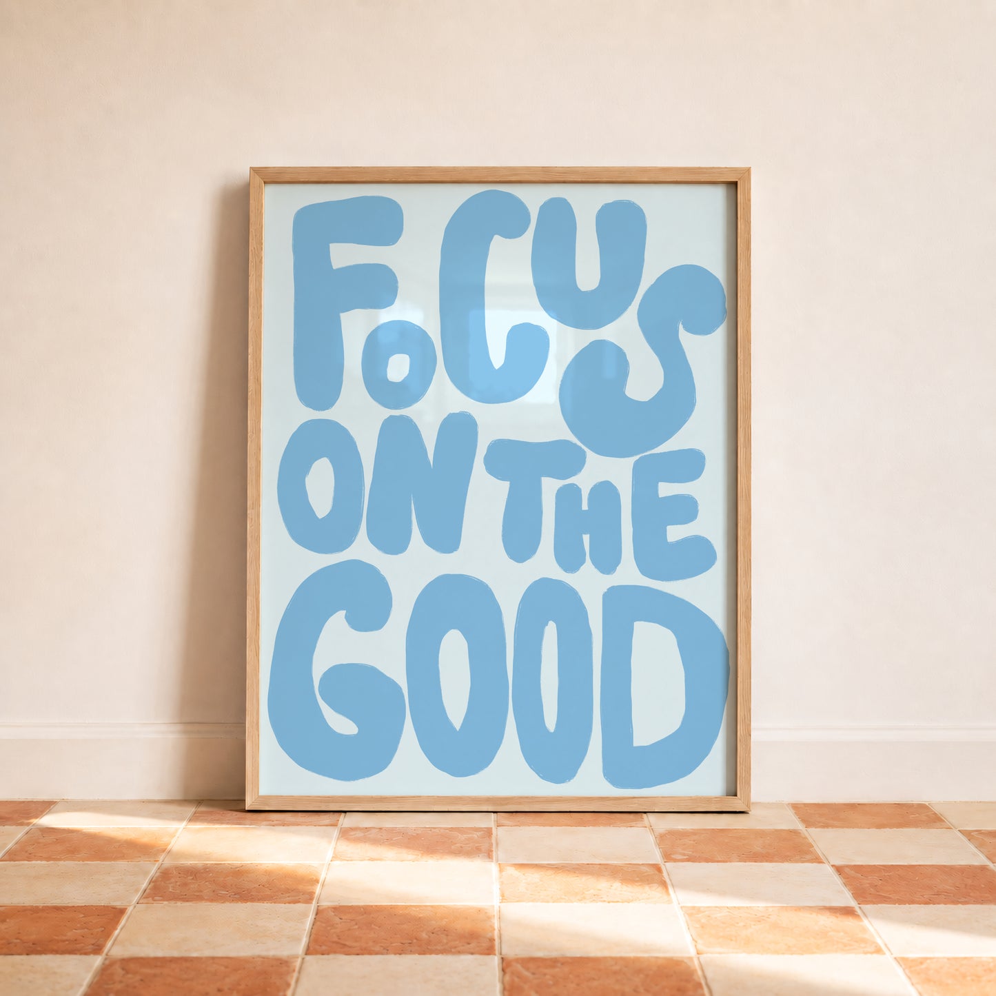 Blue Focus On The Good Print