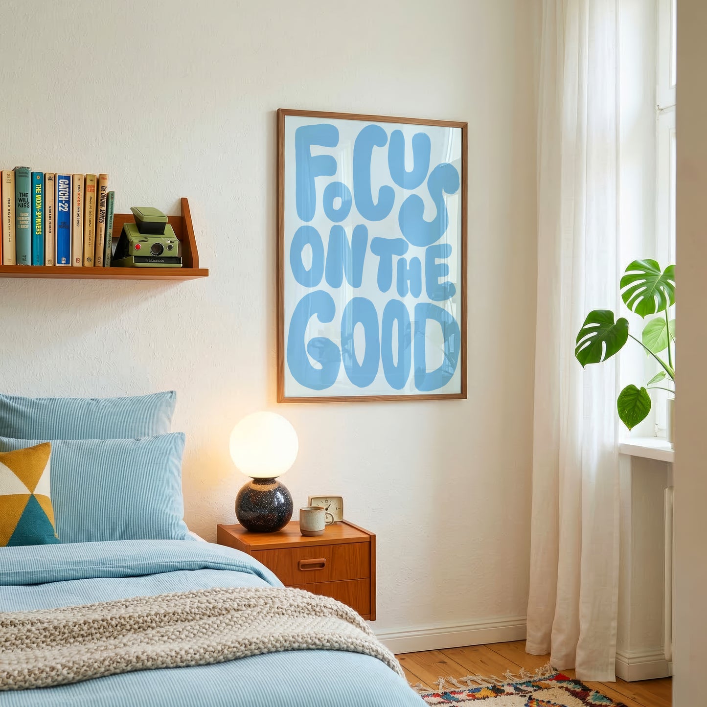 Blue Focus On The Good Print
