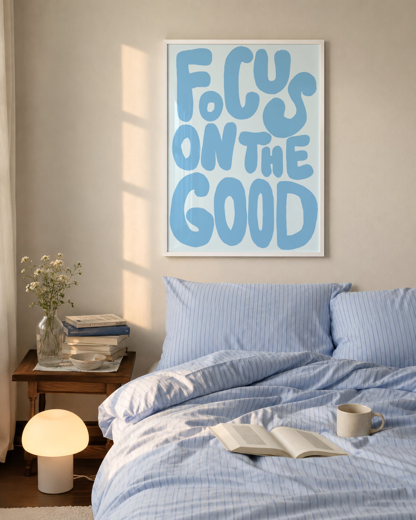 Blue Focus On The Good Print