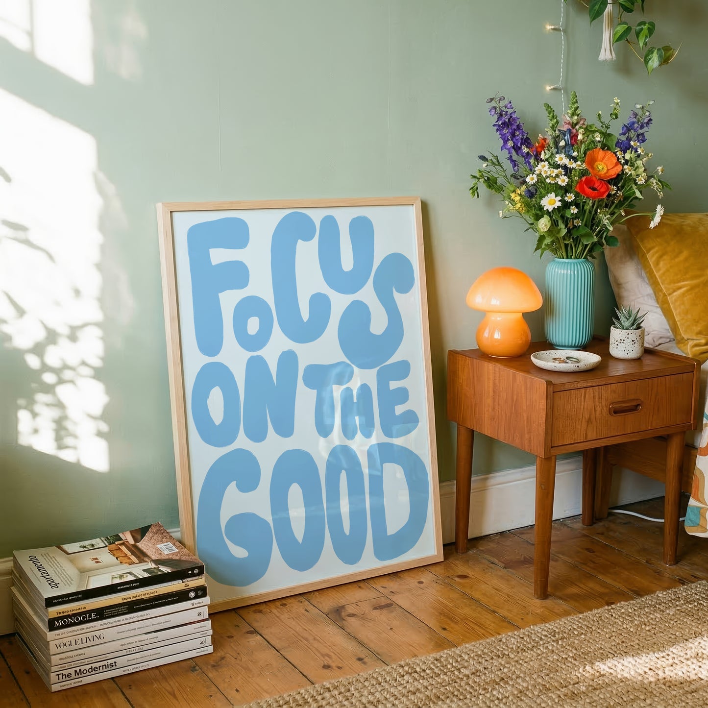 Blue Focus On The Good Print