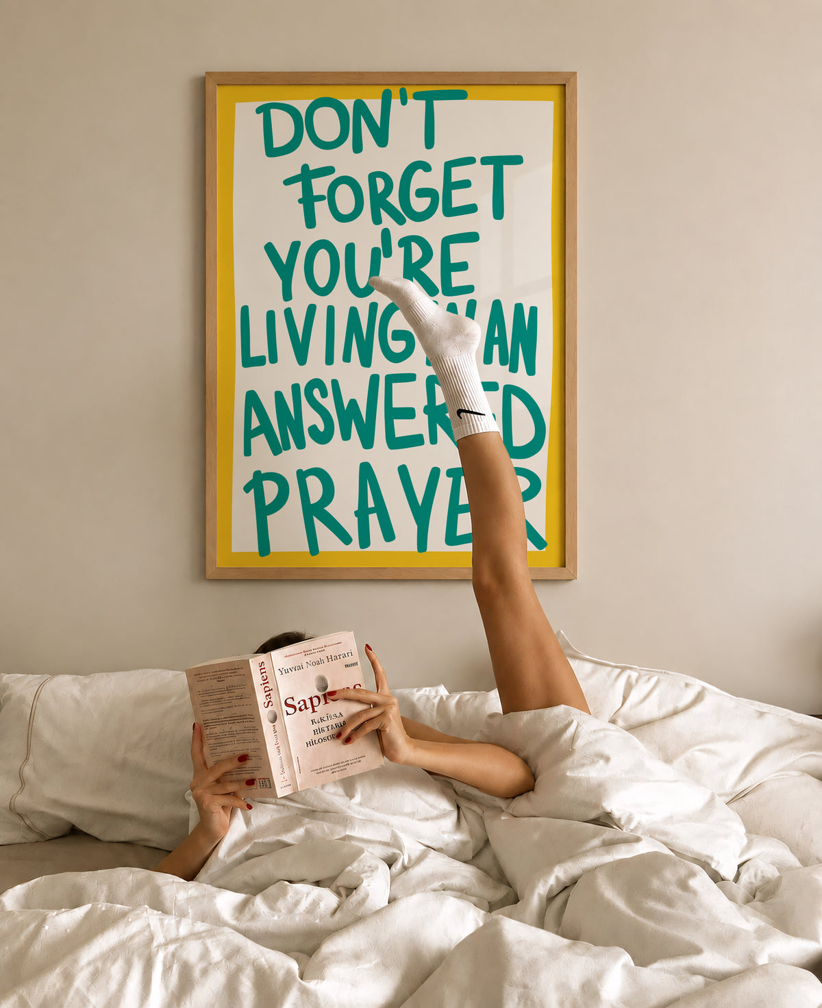 Don't Forget You're Living In An Answered Prayer Print