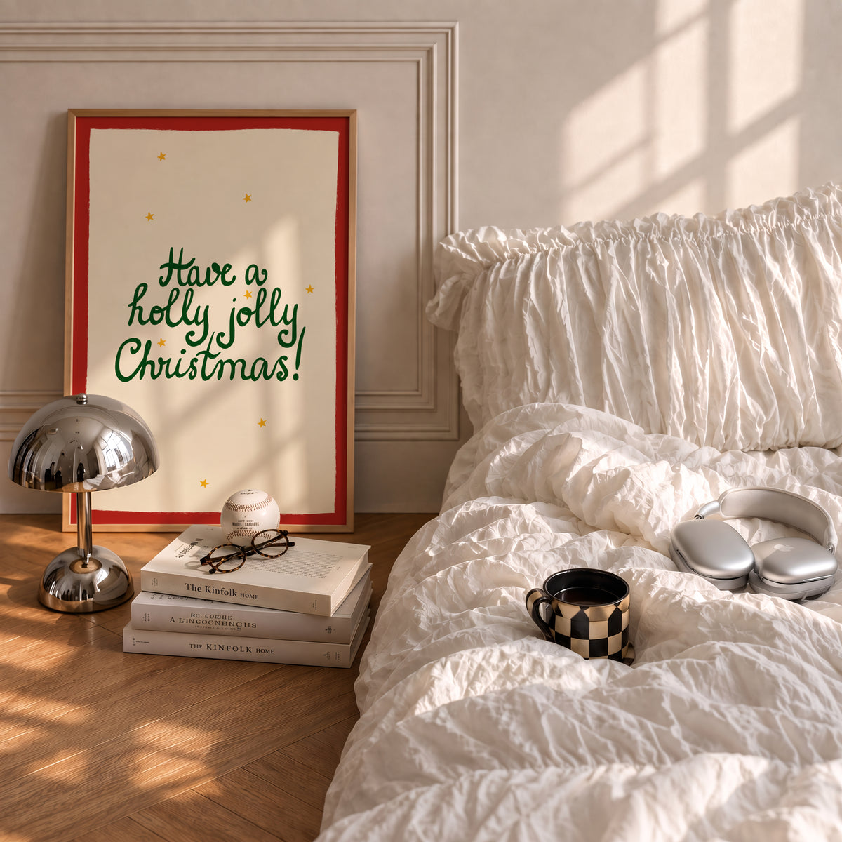 Holly Jolly Christmas Stars Print