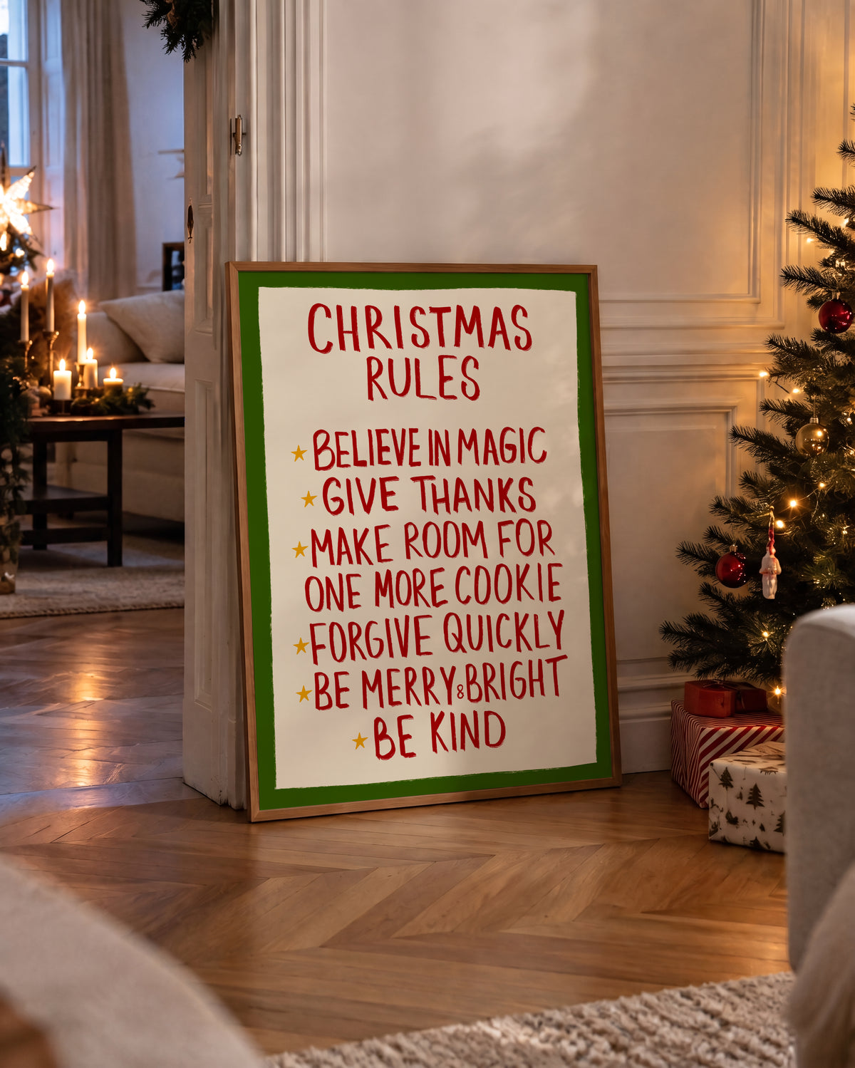 Christmas Rules Print