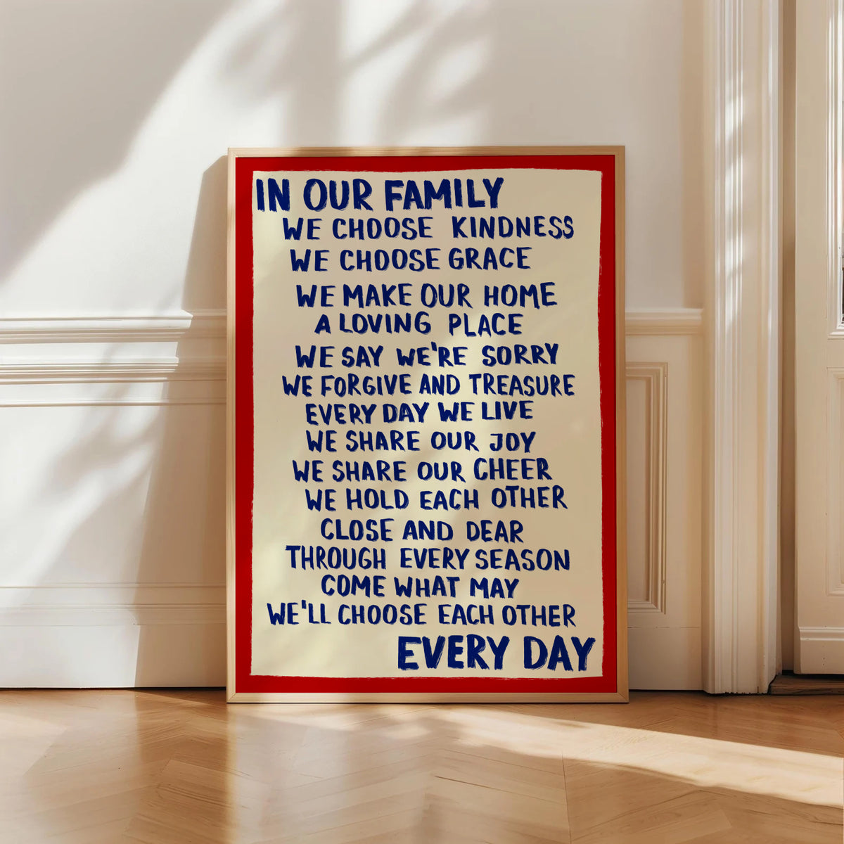 Navy Family Rules Print