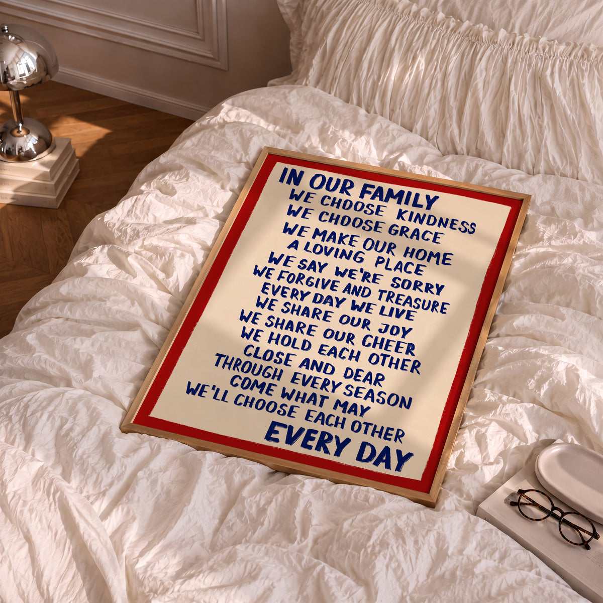 Navy Family Rules Print