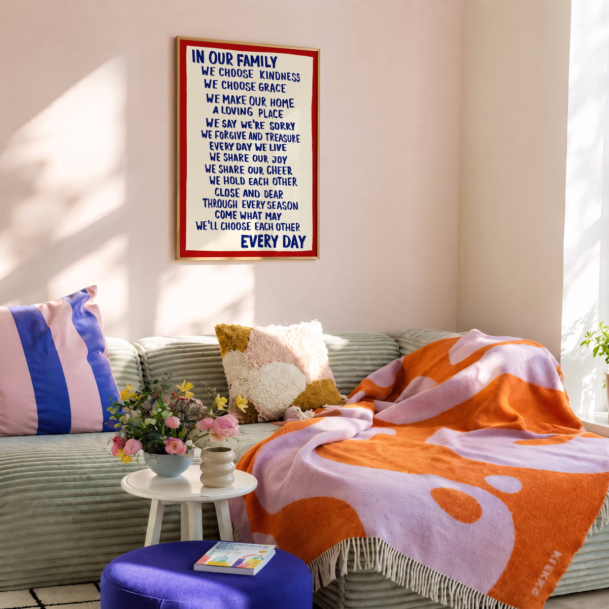 Navy Family Rules Print