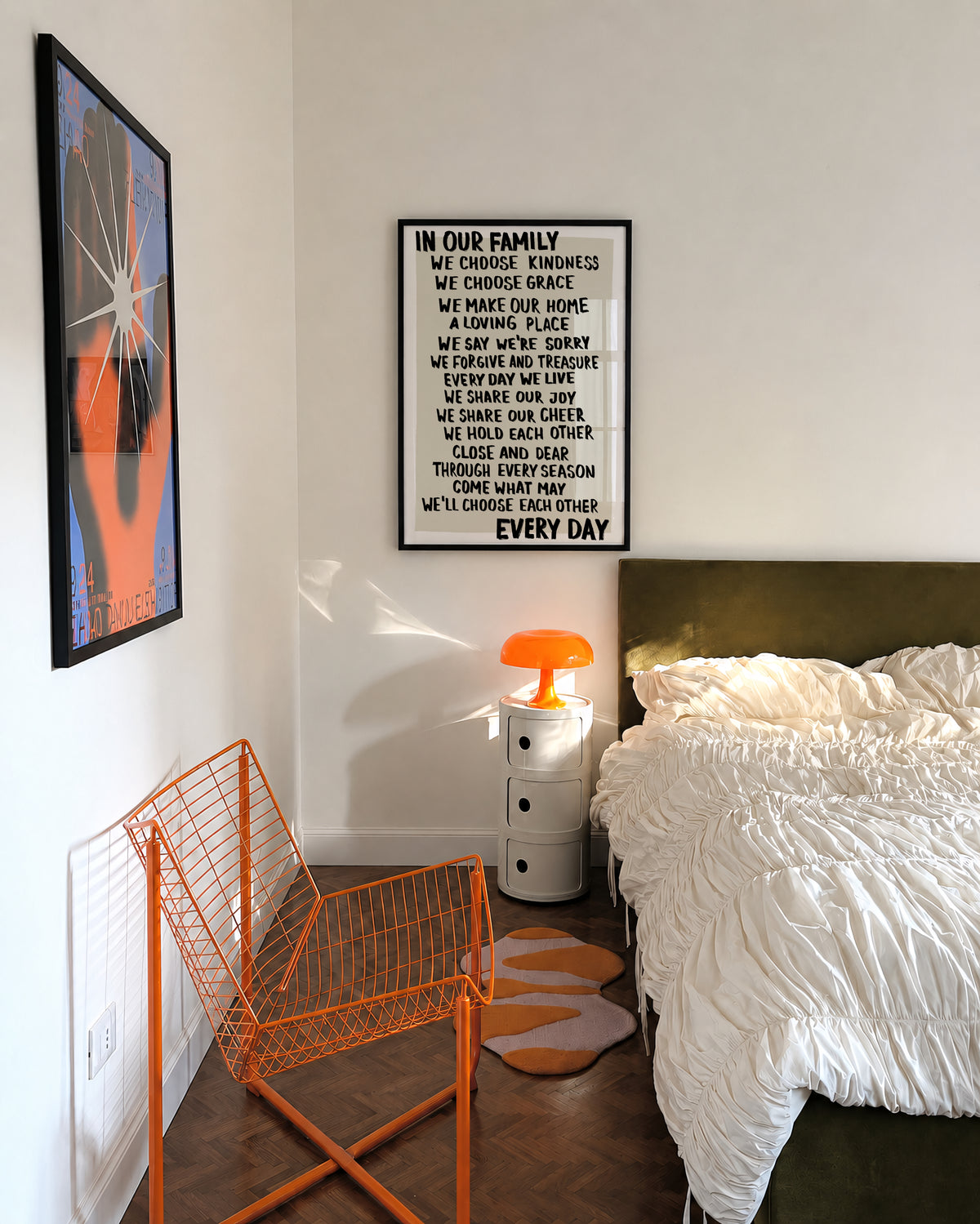 Black Family Rules Print