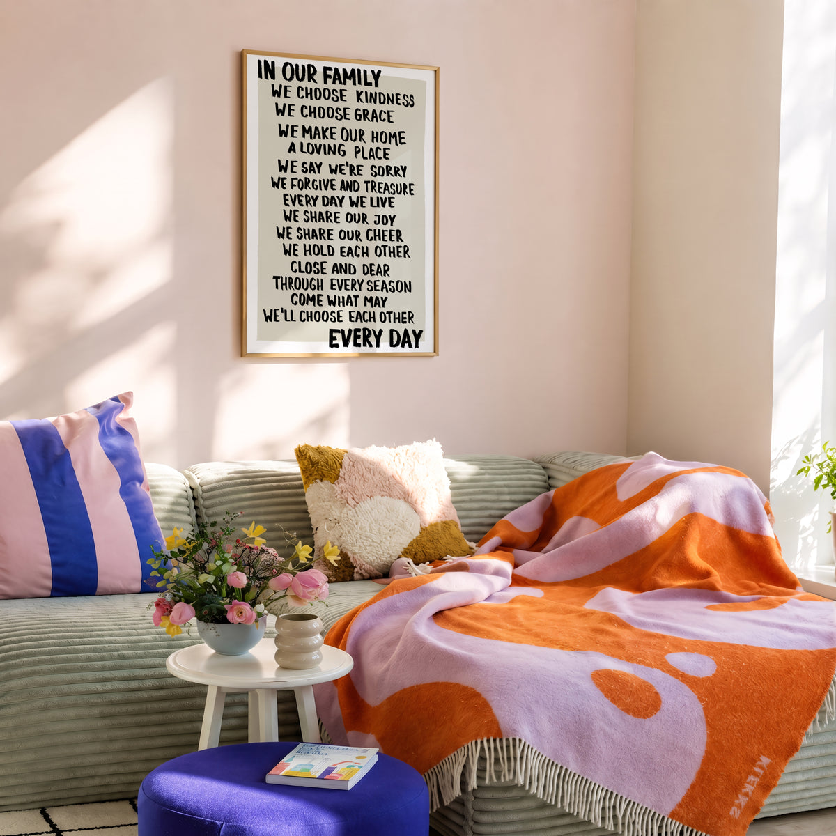Black Family Rules Print