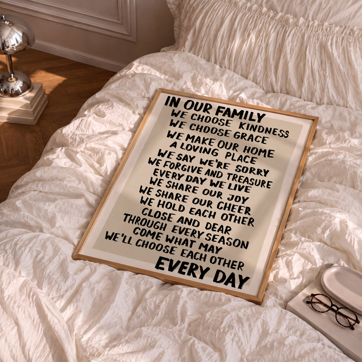 Black Family Rules Print