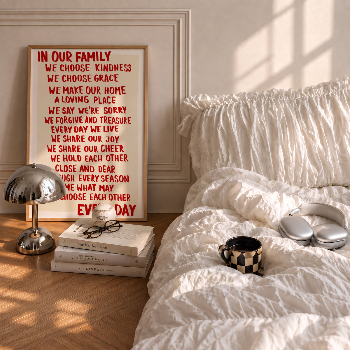 Red Family Rules Print