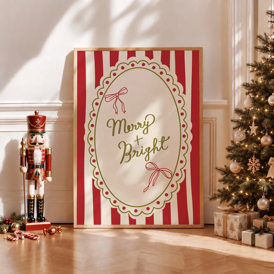 Merry and Bright Print
