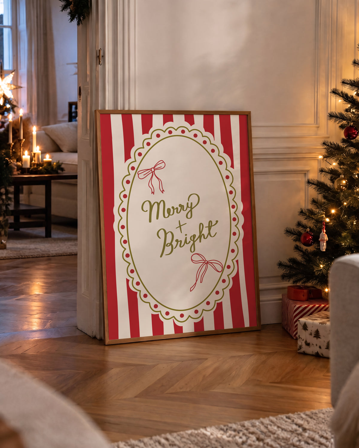Merry and Bright Print
