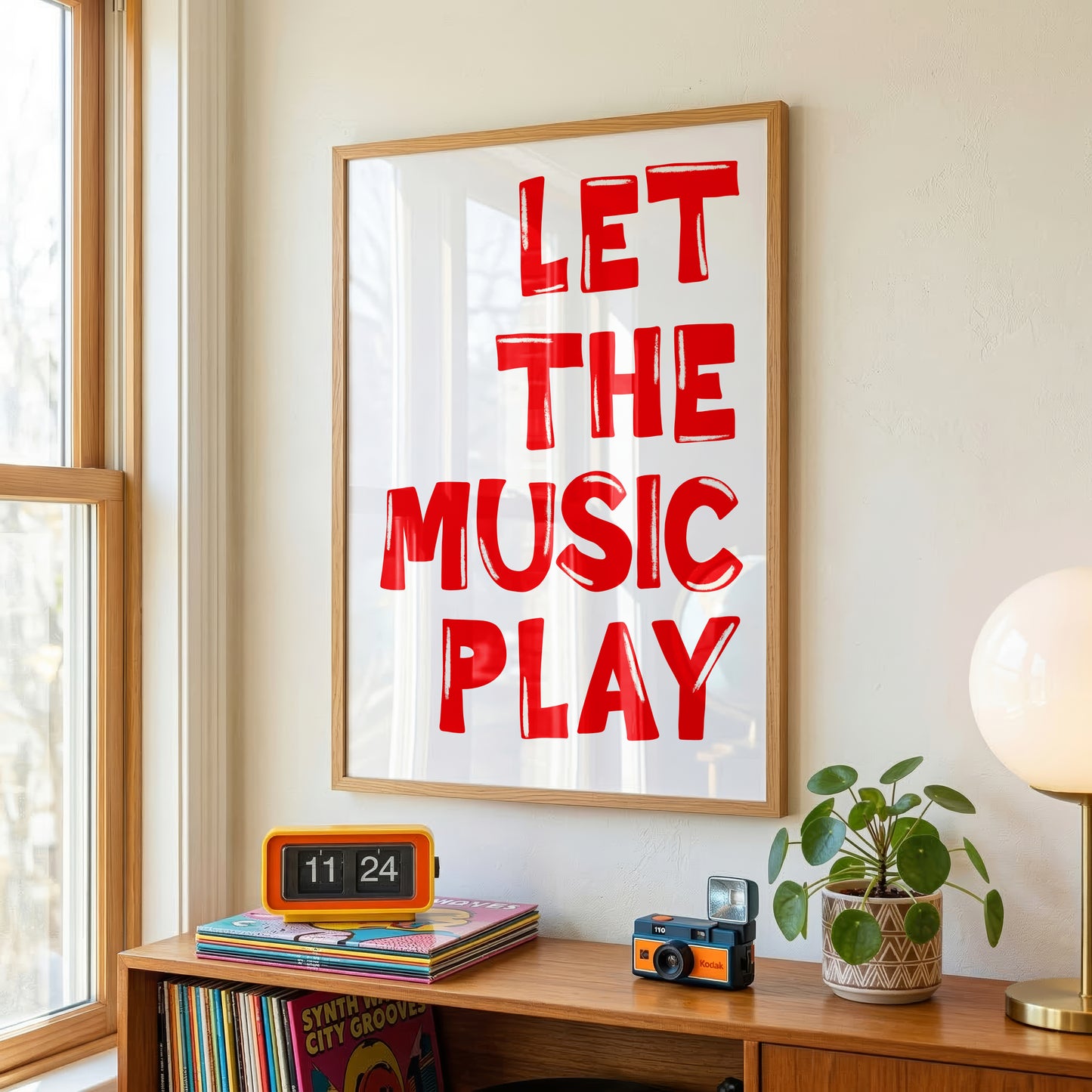 Let The Music Play Red Print