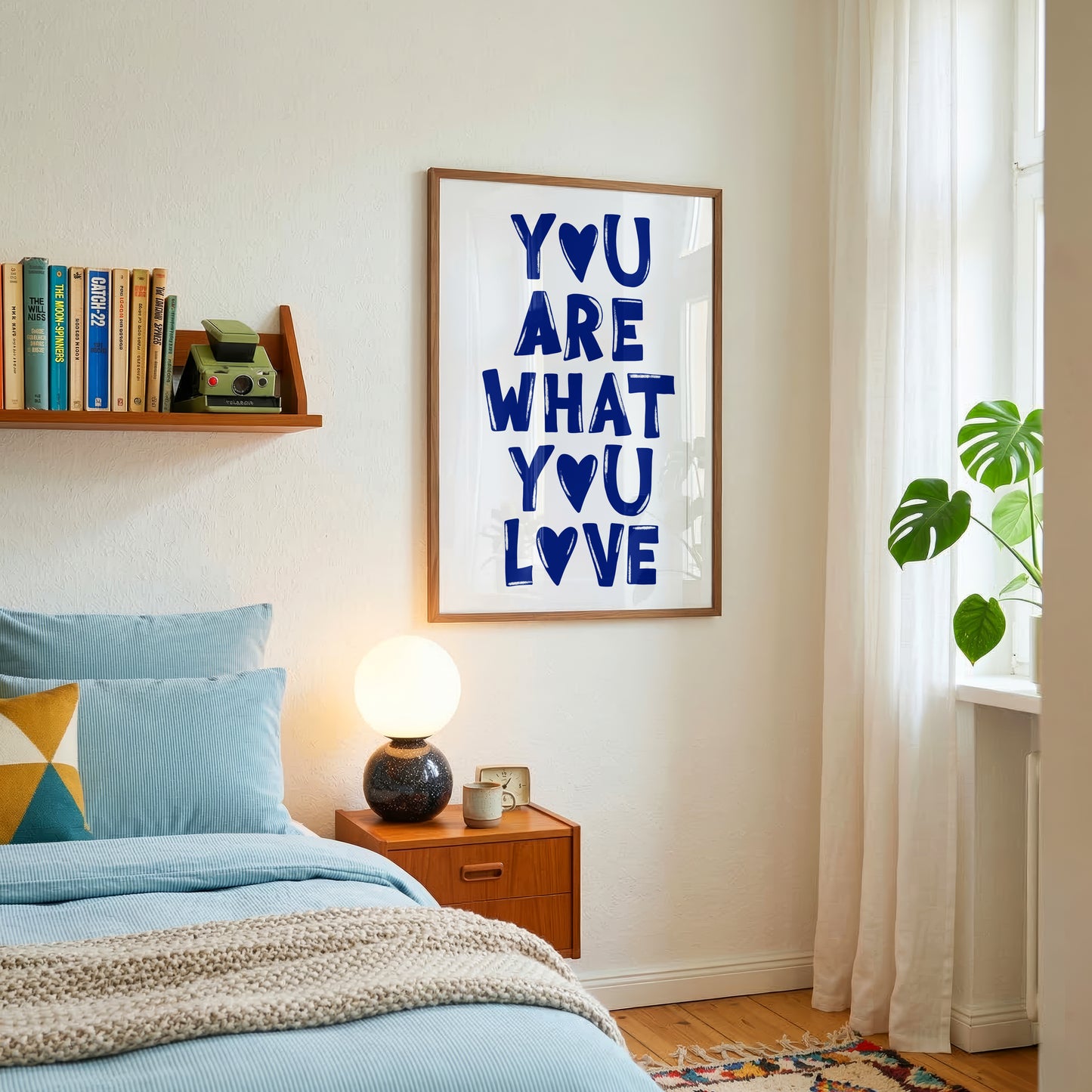 You Are What You Love Print #blue