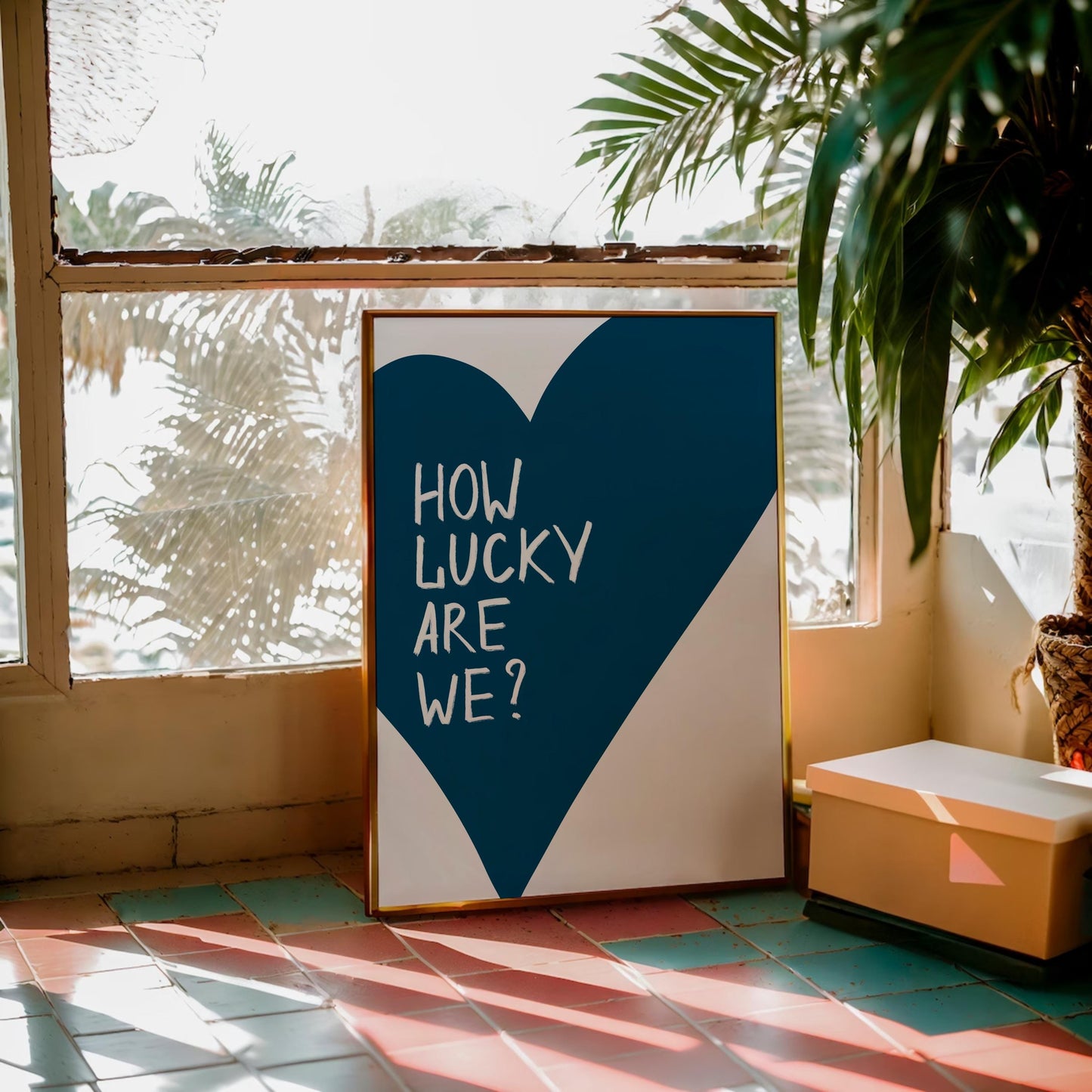 How Lucky Are We Heart Print [DIGITAL]