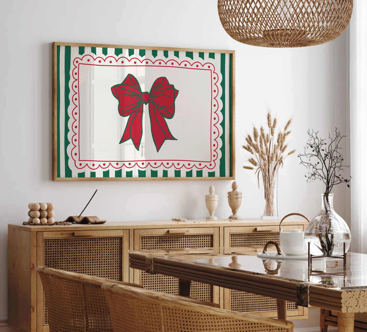 Christmas Bow Print