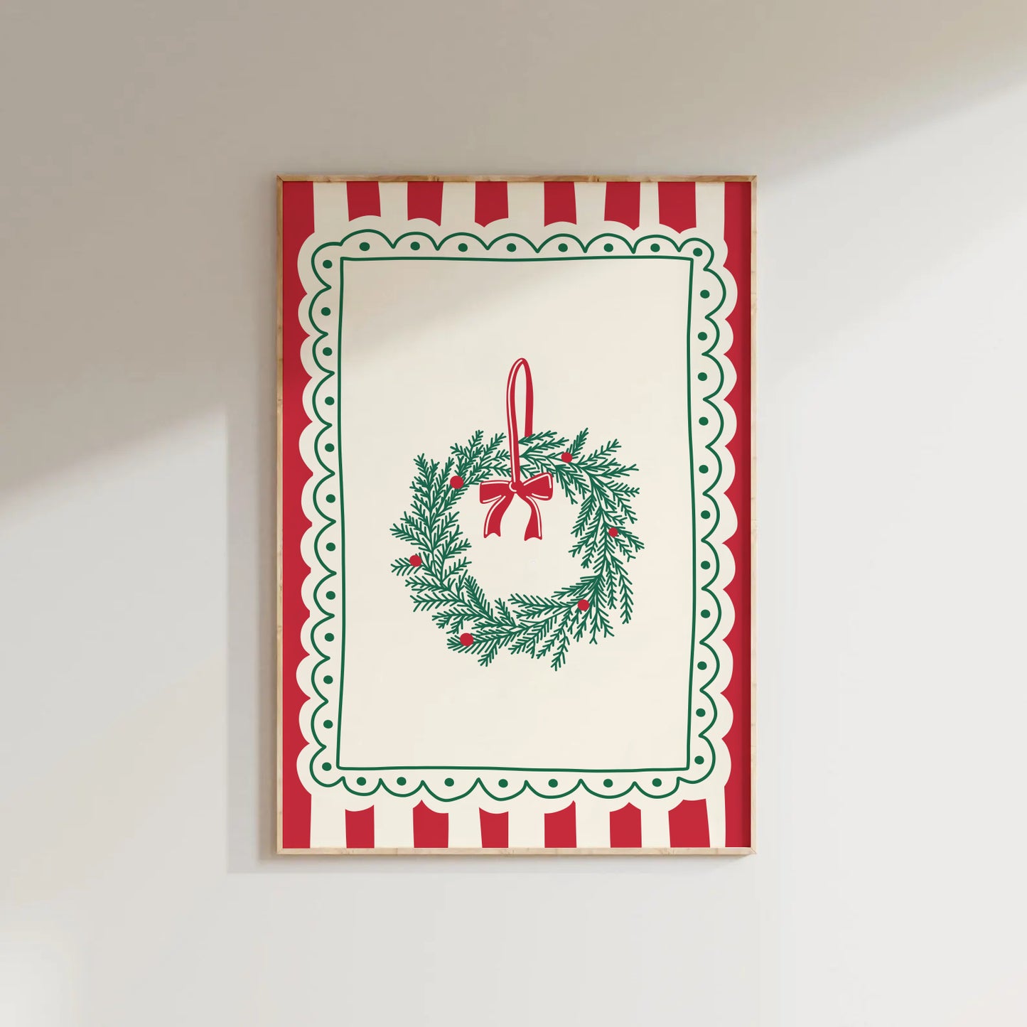 Christmas Wreath Print