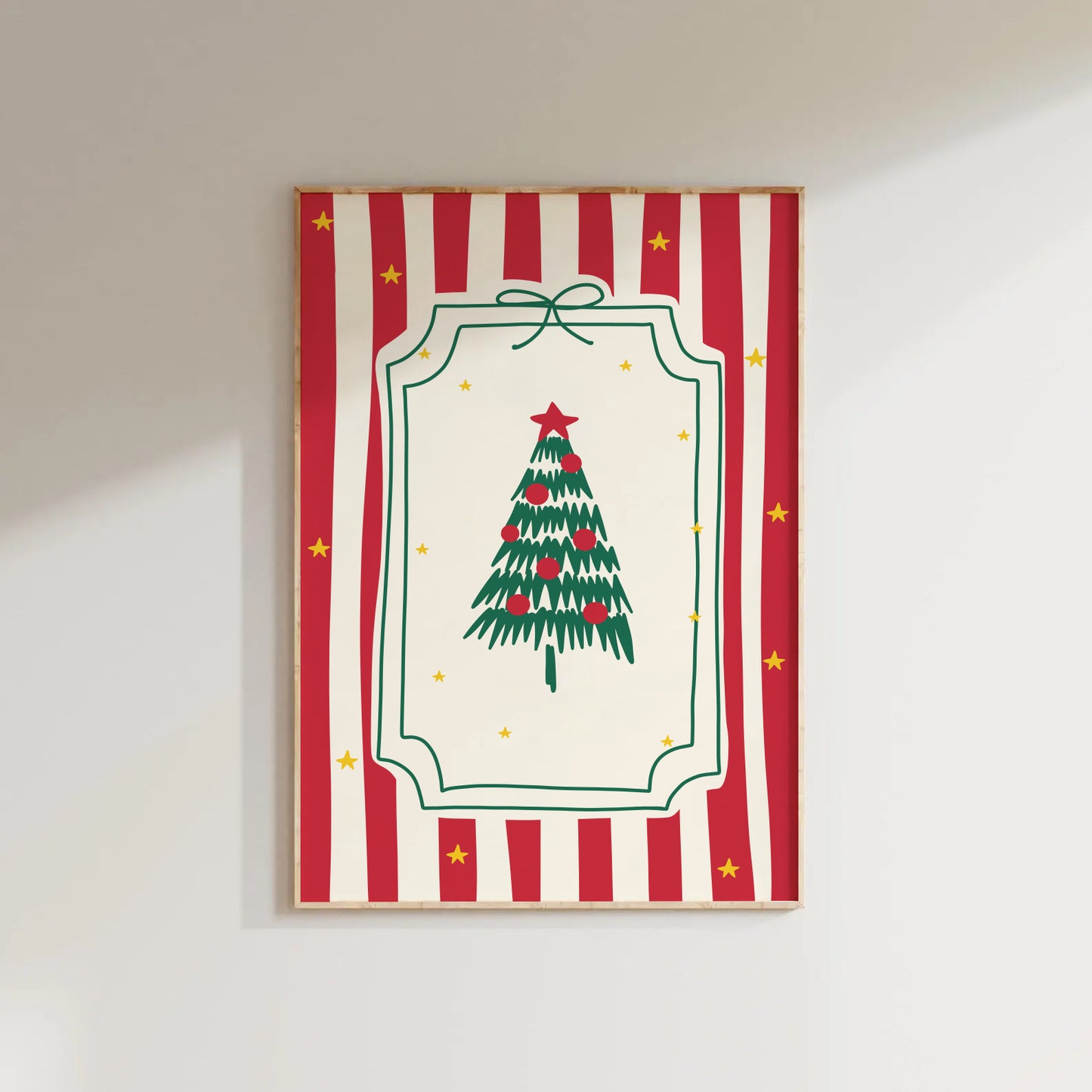 Coquette Christmas Tree Print