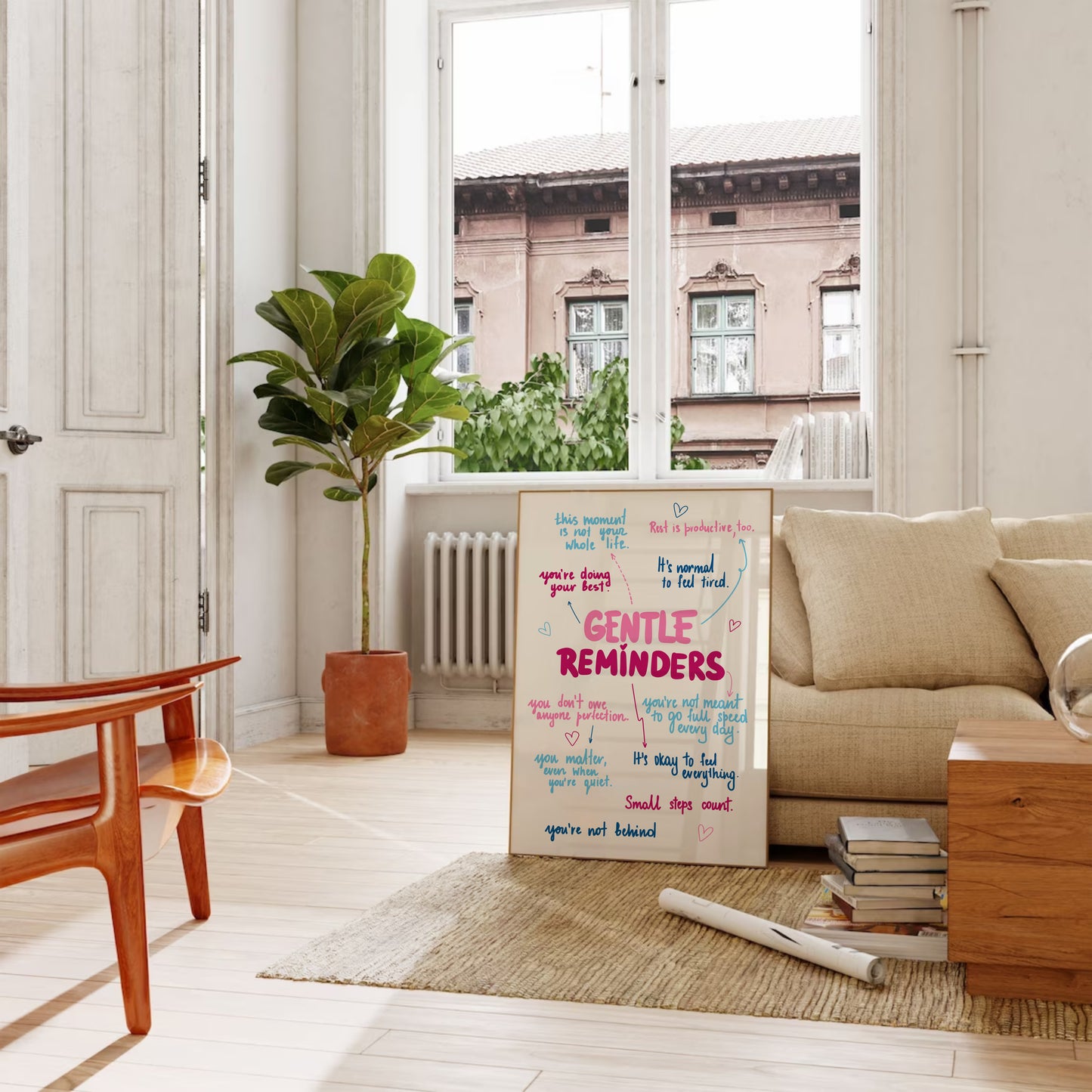 Gentle Reminders Motivational Print