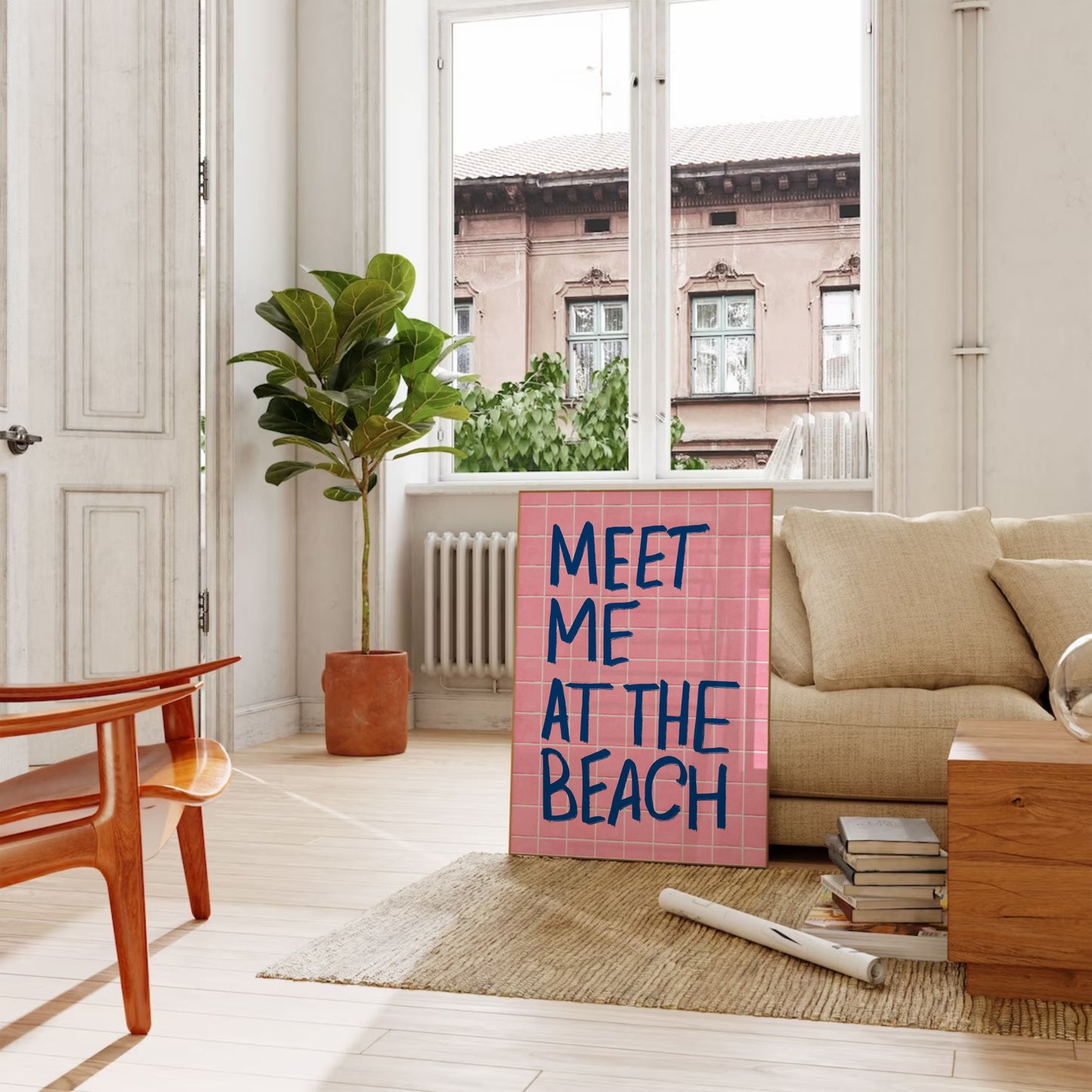 Meet Me At The Beach Print