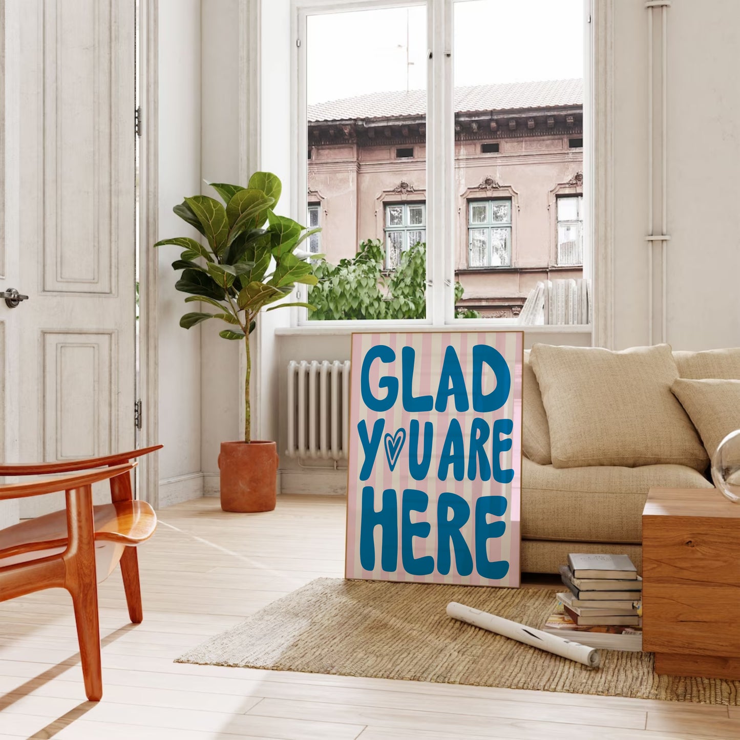 Glad You Are Here Print