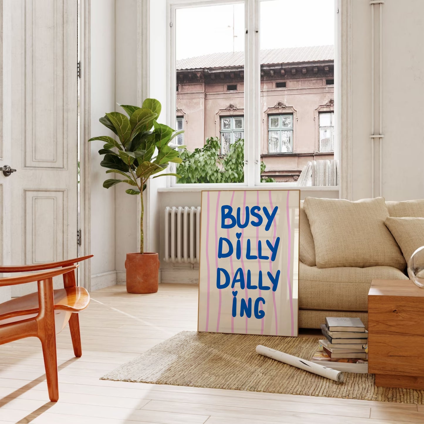 Busy Dilly Dallying Print