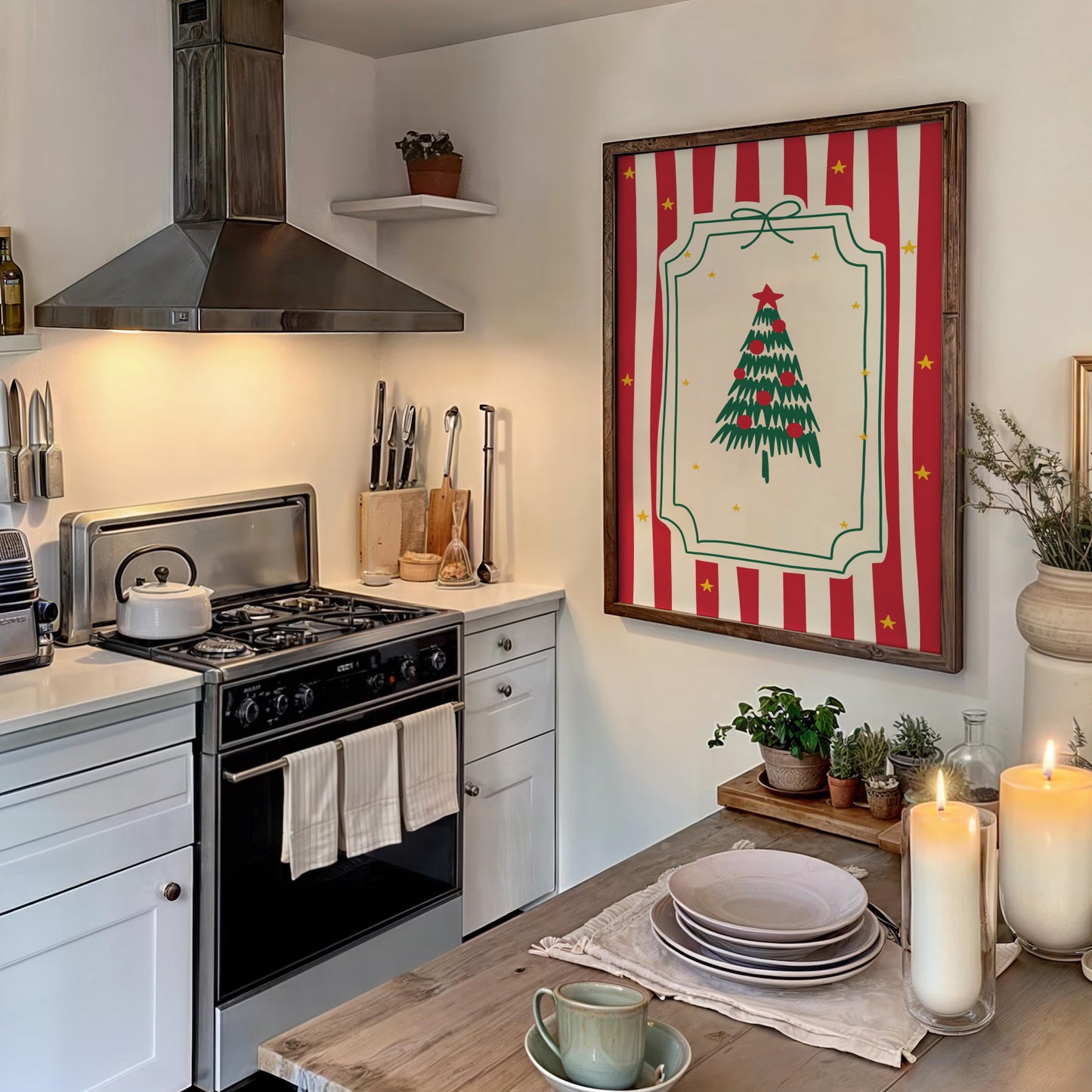 Coquette Christmas Tree Print